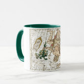 Vintage Sky Map Constellation of Hercules Tasse (Vorderseite Links)