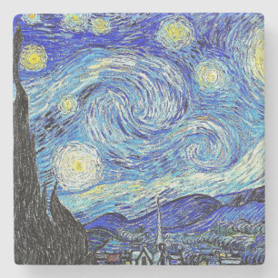 Vintage Sky Nacht Sternhimmel Steinuntersetzer