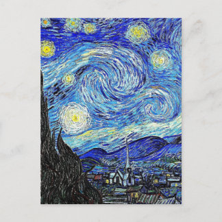 Vintage Sky Night StarNight Postkarte