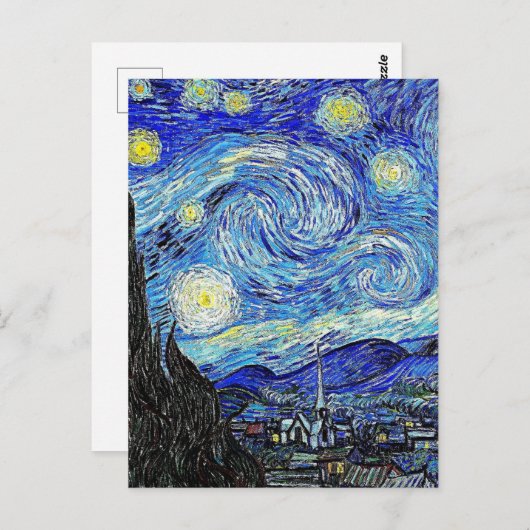 Vintage Sky Night StarNight Postkarte (Vorne/Hinten)