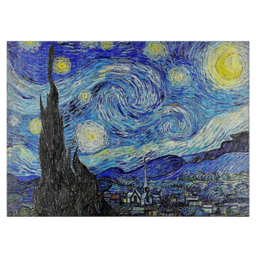 Vintage Sky Night StarNight Schneidebrett (Vorderseite)