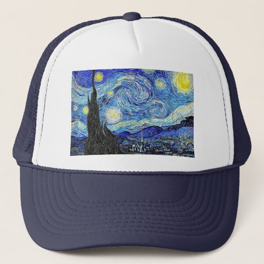 Vintage Sky Night StarNight Truckerkappe (Vorderseite)