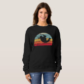 Vintage Skydiving Sonnenuntergänge Männer Frauen b Sweatshirt (Vorne ganz)