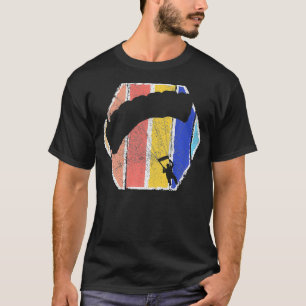 Vintage Skydiving Sunset Retro Fallschirmspringen T-Shirt