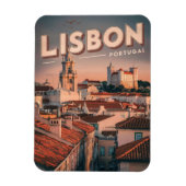 Vintage Skyline-Geschenke Magnet (Vertikal)