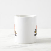 Vintage Skyline von Montreal Kaffeetasse (Mittel)