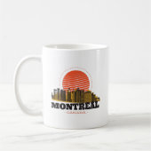 Vintage Skyline von Montreal Kaffeetasse (Links)
