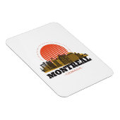 Vintage Skyline von Montreal Magnet (Rechte Seite)