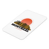 Vintage Skyline von Montreal Magnet (Linke Seite)