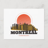 Vintage Skyline von Montreal Postkarte (Vorderseite)