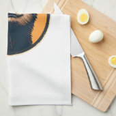 Vintage Sloth Sunglasses Retro Badge Art 2 Geschirrtuch (Viertel Falte)