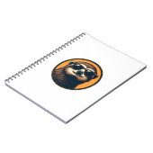 Vintage Sloth Sunglasses Retro Badge Art 2 Notizblock (Linke Seite)