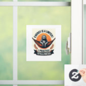 Vintage Sloth Sunset Retro Forest Animal Art 2 Fensteraufkleber (Zuhause)