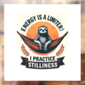 Vintage Sloth Sunset Retro Forest Animal Art 2 Fensteraufkleber (Blatt 2)