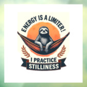 Vintage Sloth Sunset Retro Forest Animal Art 2 Fensteraufkleber (Blatt 3)