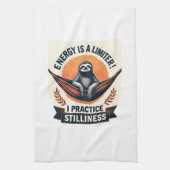 Vintage Sloth Sunset Retro Forest Animal Art 2 Geschirrtuch (Vertikal)