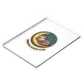 Vintage Sloth Tired Quote Funny Retro Animal Desig Notizblock (Linke Seite)