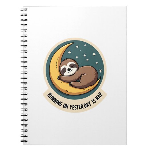 Vintage Sloth Tired Quote Funny Retro Animal Desig Notizblock (Vorderseite)