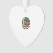 Vintage Sloth Tired Quote Funny Retro Animal Desig Ornament (Vorderseite)