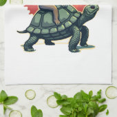 Vintage Sloth Turtle Retro Animal Ride Shirt 2 Geschirrtuch (Gefaltet)