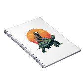 Vintage Sloth Turtle Retro Animal Ride Shirt 2 Notizblock (Rechte Seite)