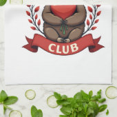 Vintage Sloth Valentine Cute Heart Hands Art 2 Geschirrtuch (Gefaltet)