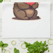 Vintage Sloth Valentine Cute Retro Love Design 2 Geschirrtuch (Gefaltet)