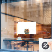 Vintage Sloth Vector Retro Wildlife Badge 2 Fensteraufkleber (Café-Fenster)