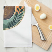 Vintage Sloth Vector Retro Wildlife Badge 2 Geschirrtuch (Viertel Falte)