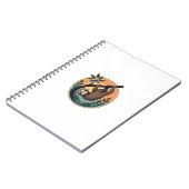 Vintage Sloth Vector Retro Wildlife Badge 2 Notizblock (Linke Seite)