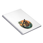 Vintage Sloth Vector Retro Wildlife Badge 2 Notizblock (Rechte Seite)