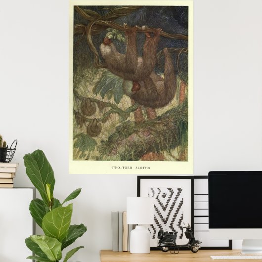 Vintage Slotmalerei (1919) Poster (Heimbüro)