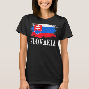 Vintage Slowakei-Flagge Ich liebe Slowakei T-Shirt