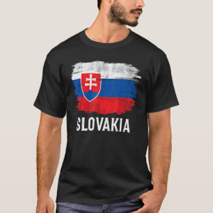 Vintage slowakische Flagge für die Slowakische Rep T-Shirt