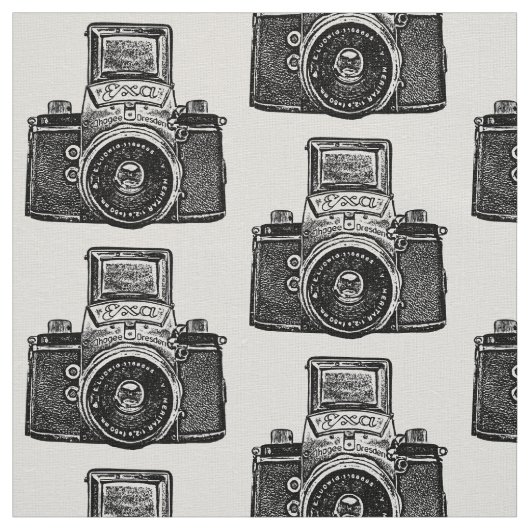 Vintage SLR-Kamera - Schwarz Stoff (Muster)