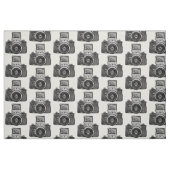 Vintage SLR-Kamera - Schwarz Stoff (Fat Quarter (45,7 x 55,9 cm))