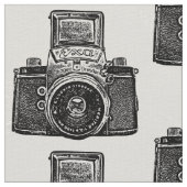 Vintage SLR-Kamera - Schwarz Stoff (Nahaufnahme)