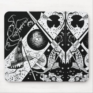 Vintage Small Worlds VI - Kandinsky Kunst Mousepad