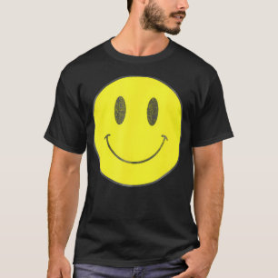 Vintage Smiley Gesicht 70er Jahre Vibe Gelber Smil T-Shirt