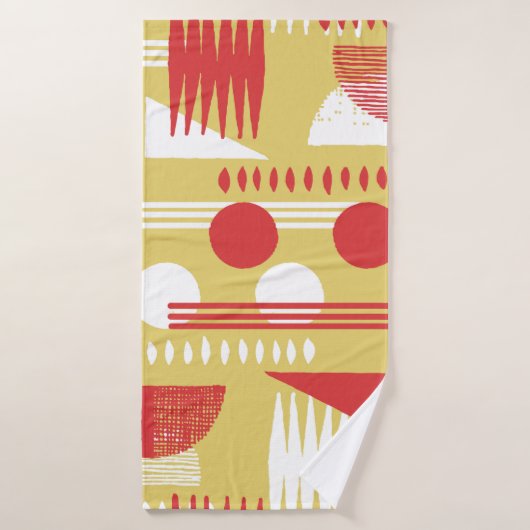 vintage smokeless abstract geometric modern style badehandtuch (Badehandtuch)
