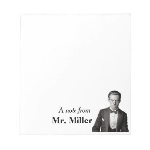 Vintage-Smoking Gent Personalisiert Notizblock