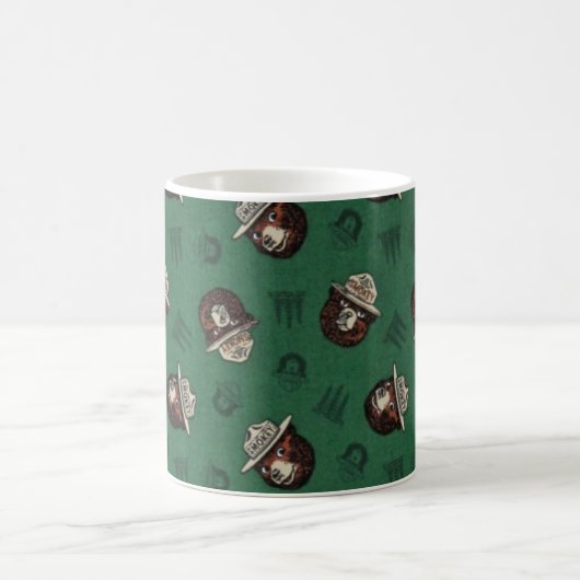 Vintage Smoky der Bär Tasse (Mittel)