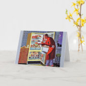 Vintage Snackkarte für späte Nacht Karte (Gelbe Blume)