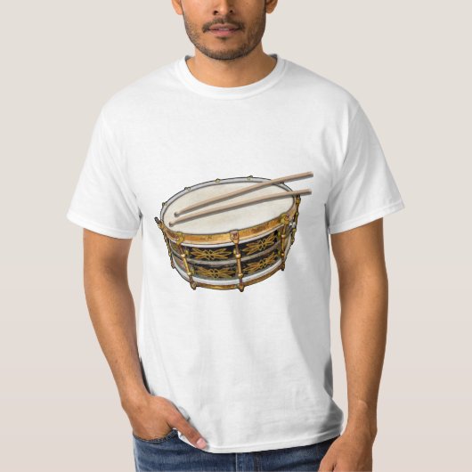 Vintage Snare Drum T-Shirt (Vorderseite)