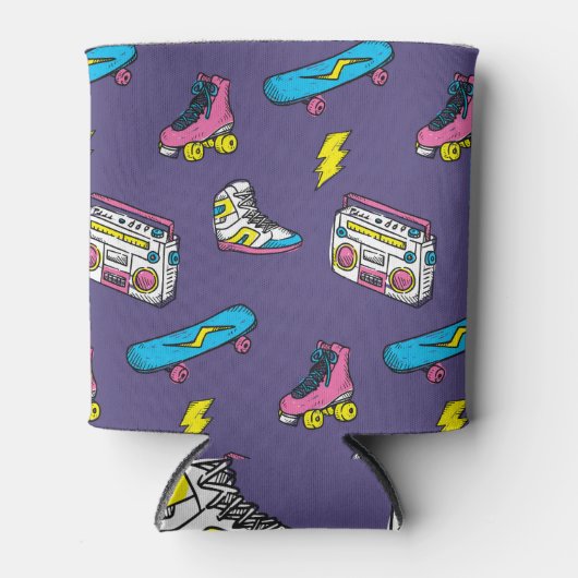 Vintage Sneakers Skateboard Retro Thema Dosenkühler (Vorderseite)