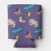 Vintage Sneakers Skateboard Retro Thema Dosenkühler (Rückseite)