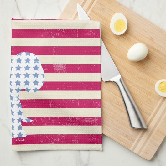 Vintage Snoopie Geschirrtuch (Viertel Falte)