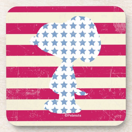 Vintage Snoopie Getränkeuntersetzer (Vorderseite)