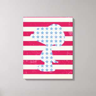 Vintage Snoopie Leinwanddruck