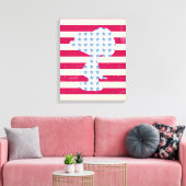 Vintage Snoopie Leinwanddruck (Insitu (Wohnzimmer))